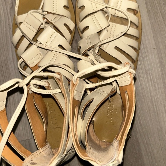 J. Crew Cream Gladiator Sandals with Caged Design - Picture 4 of 6
